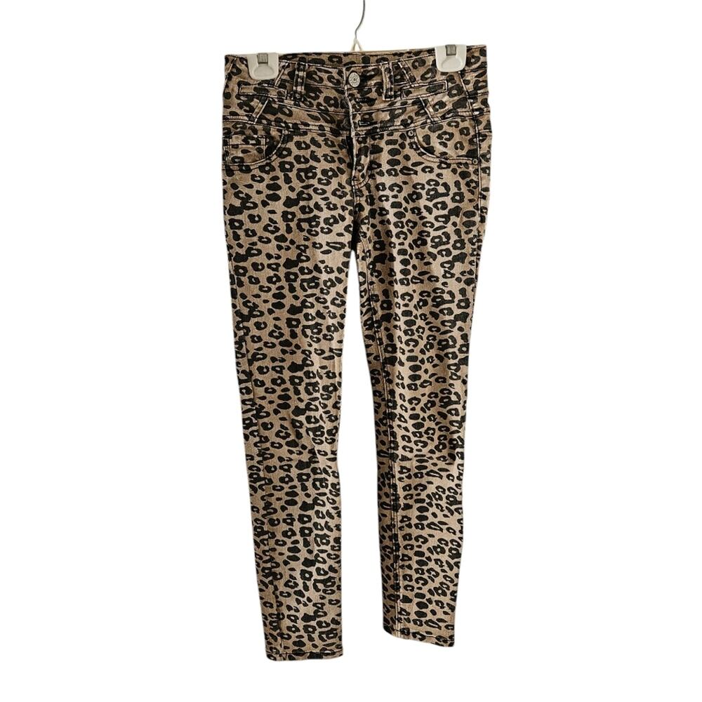 ALMOST Famous Mid-rise Skinny Jeans LEOPARD print Size 7